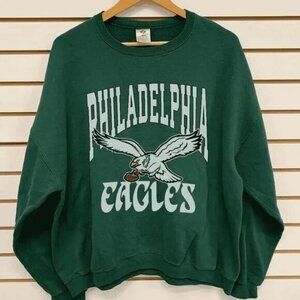 Philadelphia Eagles Football Sweatshirt, Retro NFL 90s Mens Women